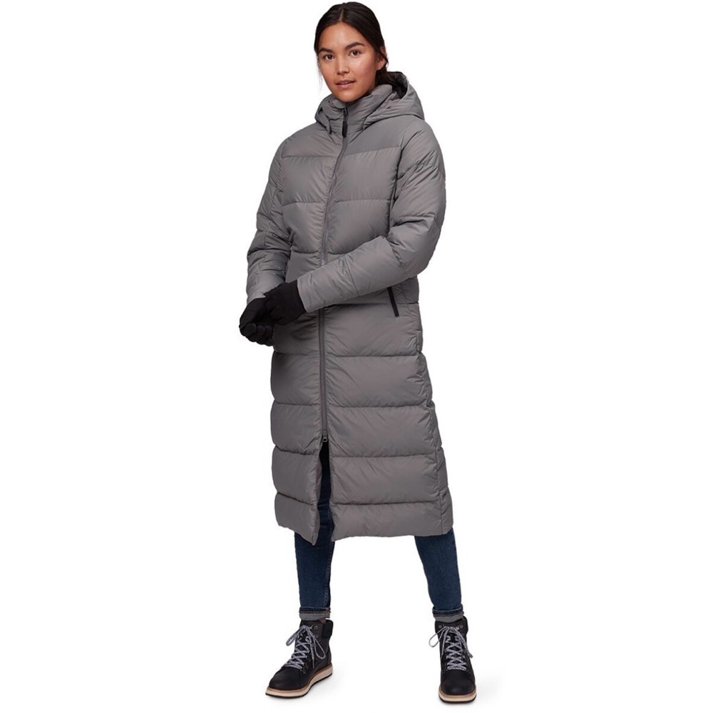 Backcountry XS Oksfjord Down Parka Women's Gray Puffer Coat like new condition